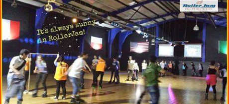 People rollerskating at Roller Jam in Ballysimon