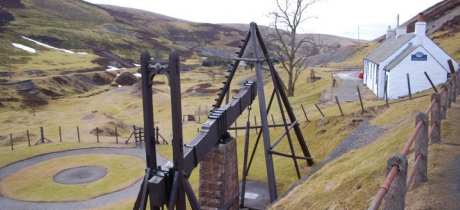 Outside view Museum of Lead Mining in Wanlockhead