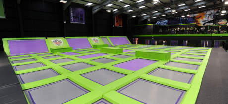 Trampolines at Jump Giants West London in Slough