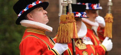 Yeomen of the Guard at Tower of London in Tower Hill