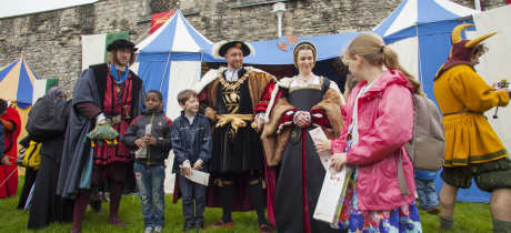 Medieval festival at Tower of London in Tower Hill