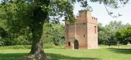 Back view of Rye House Gatehouse in Hoddesdon