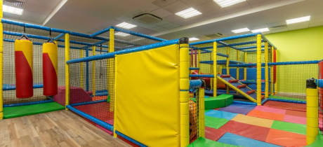 Indoor soft play frame at Adventureland and Youth Gym in Redhill
