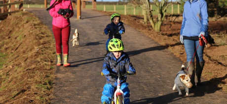 Family at Steam Coast Trail - Phase One in Dunster