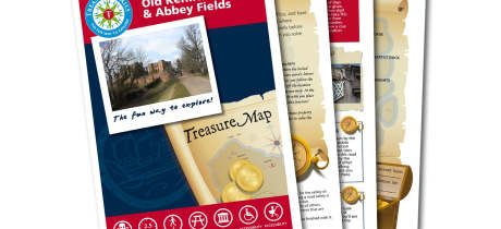 Map and booklet for Old Kenilworth & Abbey Fields Treasure Hunt Trail