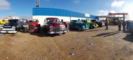 Classic cars at Funland in Hayling Island
