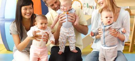 Parents with babies at Gymboree Play Sevenoaks