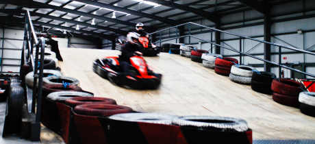 People go kart racing at The Zone Extreme Activity Centre in Navan