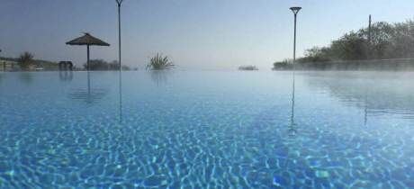 Heated pool at Alpamare Water Park
