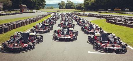 Go karts at Herefordshire Raceway in Weobley