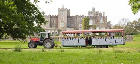 Tractor ride around Powderham Castle in Exeter