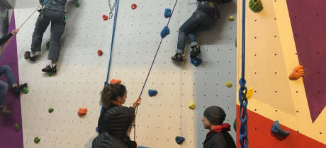 People climbing at Ready2climb Adventure Zone in Yeovil