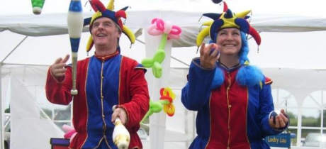 Staff juggling at Play Planet Soft Playcentre in Hereford