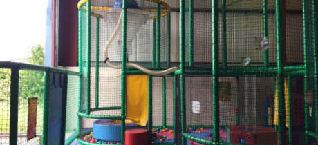 Indoor soft play frame at Jesters Adventure Play in Calne