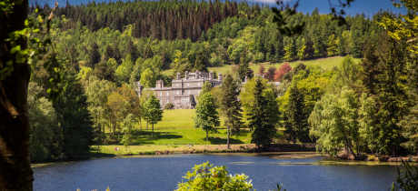 Lake at Bowhill House and County Estate in Selkirk