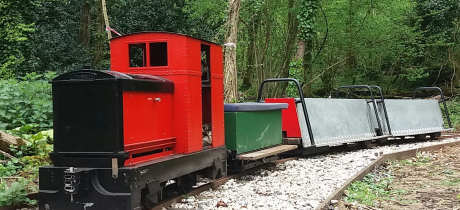 Train at East Kent Railway in Dover