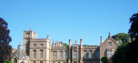 Outside view of Newstead Abbey in Nottingham