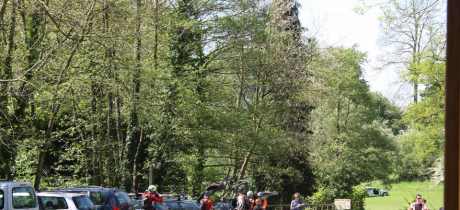 Mountain bikers at Shropshire Hills Mountain Bike Centre in Church Stretton
