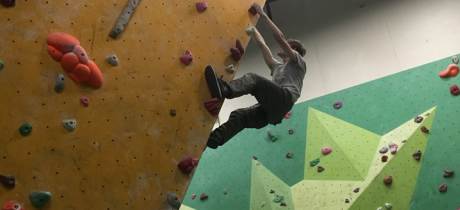 People bouldering at Big Rock Climbing Centre in Milton Keynes
