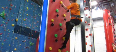 People climbing at Big Rock Climbing Centre in Milton Keynes
