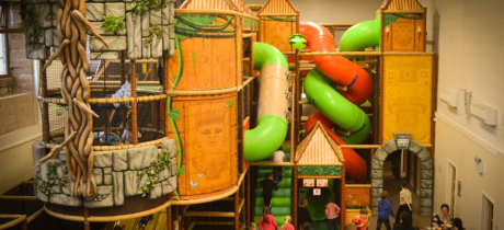 Indoor soft play frame at Aztec Soft Play in Carlisle