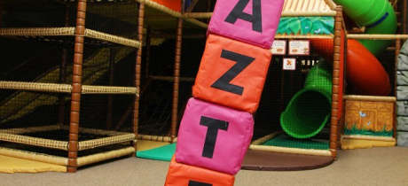 Indoor soft play frame at Aztec Soft Play in Carlisle