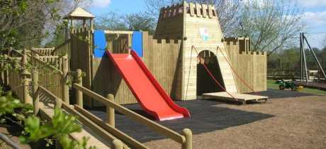 Adventure playground at The Thames Valley Adventure Playground in Maidenhead