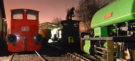 Trains at Foxfield Railway in Stoke on Trent