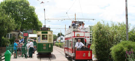 Trams at Seaton Tramway
