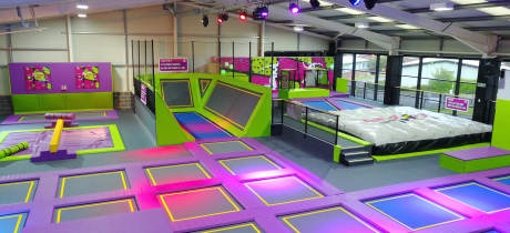 Trampolines at Jump One Trampoline Park Barnsley