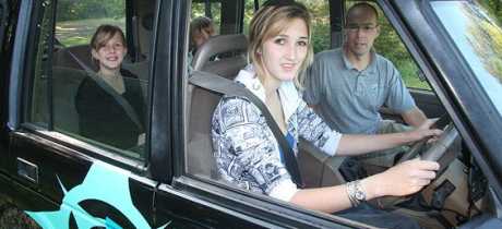 Family in car at Arena Pursuits in Wadhurst
