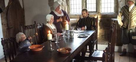 People in historical clothing The 1620s House And Garden in Coalville