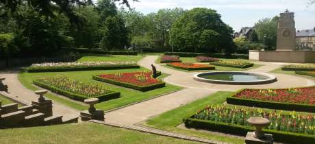 Garden at Clifton Park in Rotherham