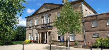 Outside view of hall at Clifton Park in Rotherham