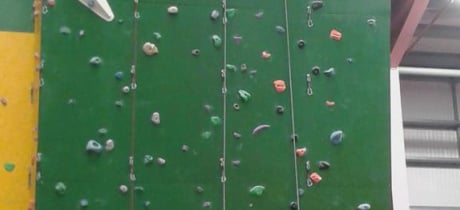Person climbing at Newton Aycliffe Leisure Centre