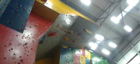 Climbing wall at Newton Aycliffe Leisure Centre
