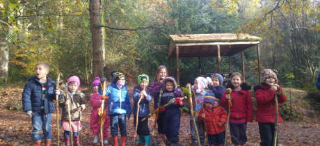 Kids exploring at Lickey Hills Country Park in Birmingham