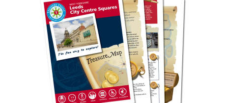 Map and booklet for The Leeds Treasure Hunt Trail