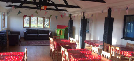 Seating area in Cheeky Monkeys Play Barn in Fulbourn
