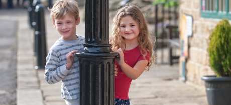 Kids at Elsecar Heritage Centre in Barnsley