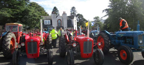 Tractors at Glenesk Retreat and Folk Museum in Tarfside