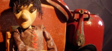 Boy puppet at Scottish Mask and Puppet Centre in Glasgow 
