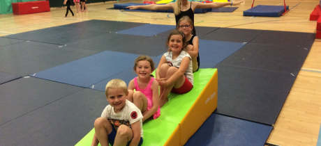 Kids in dance studio at Citadel Leisure Centre in Ayr