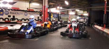 People go kart racing at Rogue Racing Aylesbury