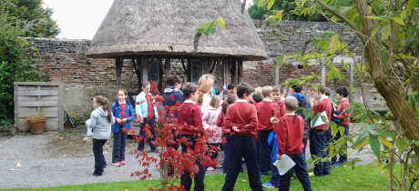 Students visiting Portumna Castle