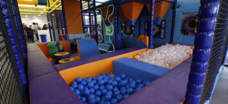 Inside soft play frame at The Ark Poole Park