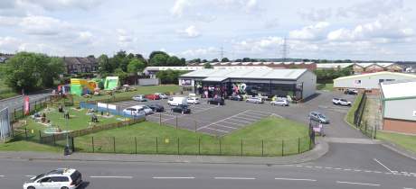 Outside view of Jump One Trampoline Park Barnsley