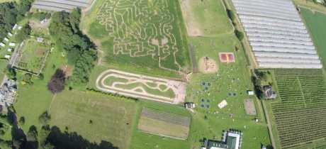 Cairnie fruit farm aerial 