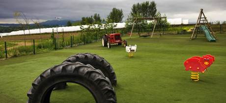 Play area at Craigie's Farm Shop and Cafe in Edinburgh