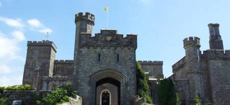 Entrance to Powderham Castle in Exeter